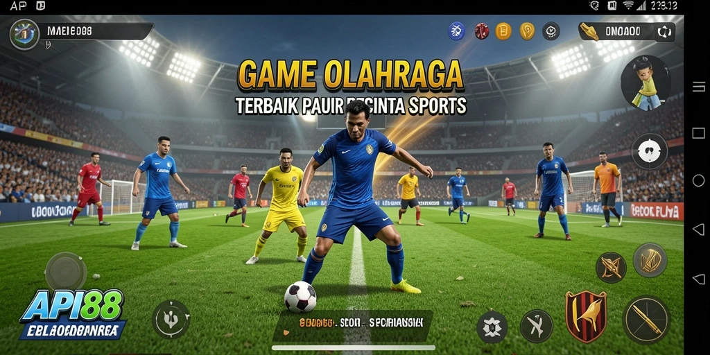 Tampilan gameplay seru dalam API88 dengan aksi olahraga mendebarkan.