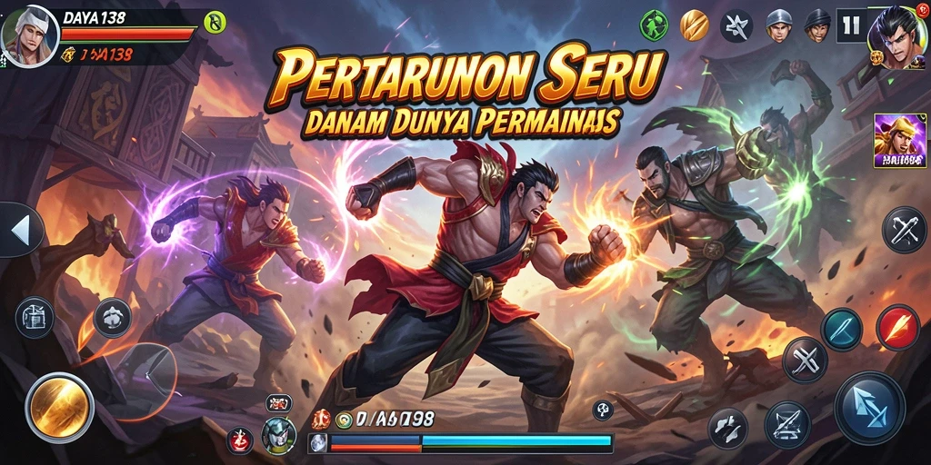 Screenshot dari gameplay seru dalam <strong>DAYA138</strong> yang menampilkan pertarungan intens.
