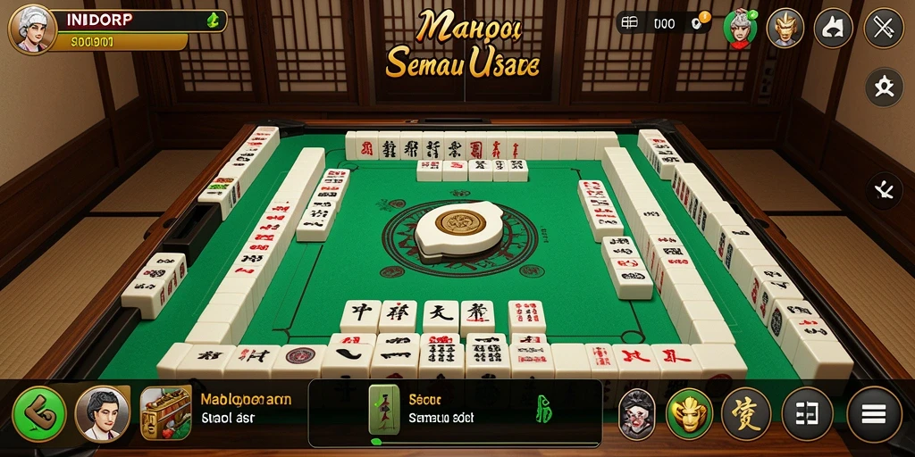 Tangkapan layar INDORP menampilkan gameplay Mahjong yang menarik dan menantang.