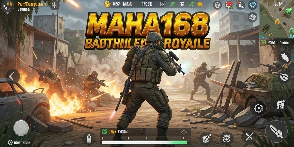 Tangkapan layar gameplay dari aksi seru di MAHA168.
