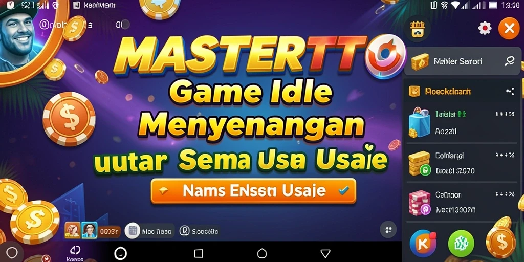 Tampilan gameplay MASTERTOTO dengan karakter dan item yang beragam.