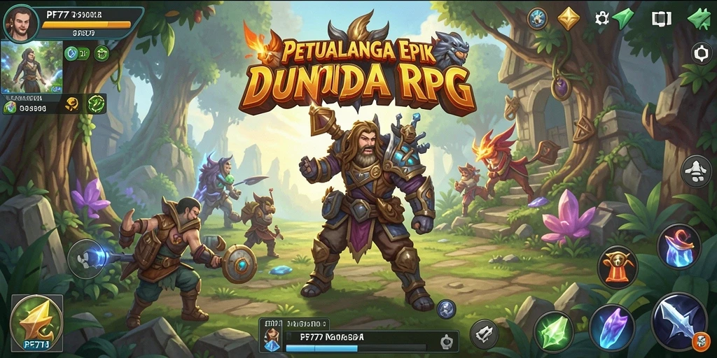 Tampilan gameplay PF777 yang menarik dan penuh aksi RPG.