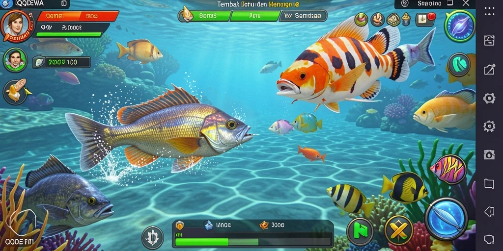 Tampilan menarik gameplay Tembak Ikan di QQDEWA.