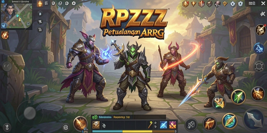 Tampilan gameplay RPZZZ dengan aksi seru dan visual menakjubkan.