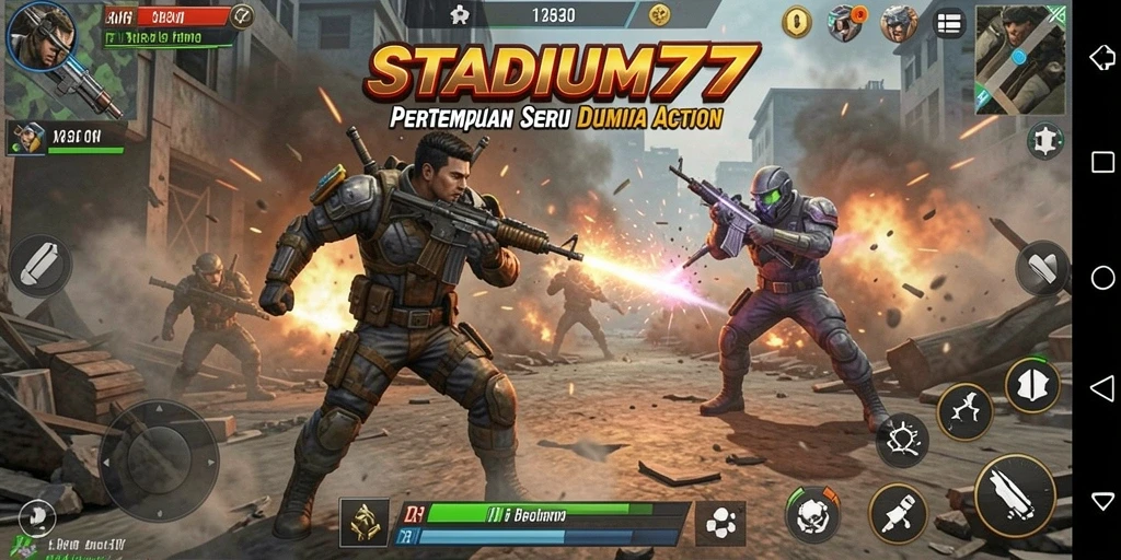 Gameplay seru STADIUM77 dalam aksi pertempuran yang menegangkan.