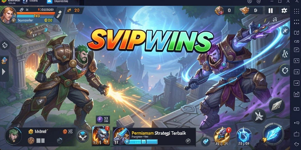 Tampilan gameplay intens di dalam SVIPWINS yang penuh strategi.