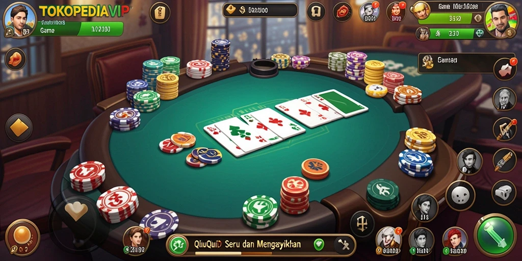 Screenshot gameplay QiuQiu TOKOPEDIAVIP yang menarik.